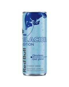Red Bull The Glacier Edition Energy Drink, Glacier Ice Raspberry, 250ml, Pack of 24