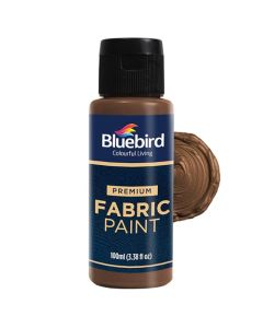 BLUEBIRD Fabric Paint Metallic Shade Coffee 34 Fl Oz Permanent Fabric Paints for Clothes Furniture Upholstery