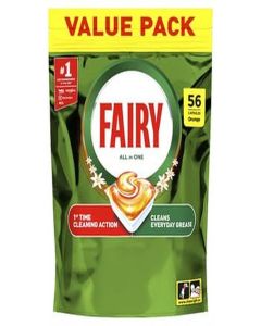 Fairy All In One Dishwasher Tablets 56's Orange