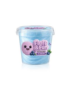 Fluff And Fun Blueberry Flavoured Cotton Candy Sweet Snack 40g