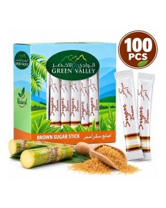 Green Valley Brown Sugar Sachet Sticks 500 g – Natural Sweetness, Convenient Single-Serve Pack