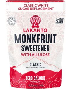 Lakanto Classic Monk Fruit Sweetener with Allulose - Zero Calorie White Sugar Substitute, 5 lb