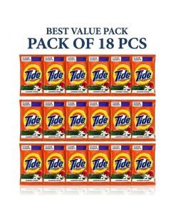 Tide Double Power Washing Powder 70g Pack of 18