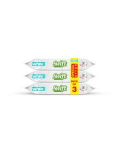 White wet wipes swift 30 pulls 3in1
