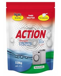 Action Blue Powder Detergent for Automatic Washing Machines, 2.25kg