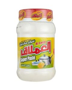 Al Emlaq Dishwashing Cleaning Paste Lemon 1kg / Powerful Degreaser / Stainless Steel & Aluminum Cookware Cleaner / Heavy Duty Kitchen Formula