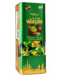 MellsBurry Watani Pistachio Kunafa Chocolate 200g, Premium Assorted Chocolate, Pistachio Kunafa Flavour, Individually Wrapped Chocolates, UAE Gift Tin
