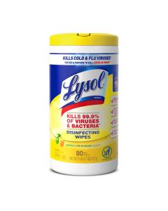 Lysol Disinfecting Wipes Bundle Home Apartment Dorm Room Essentials and Cleaning Supplies All Purpose Cleaner Multisurface Cleaning Wipes Lemon and Lime Sanitizing Wipes Bundle 80 Count