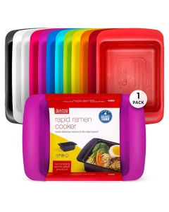 Rapid Ramen Cooker Microwavable Cookware for Instant Ramen BPA Free and Dishwasher Safe Perfect for Dorm Small Kitchen or Office Purple