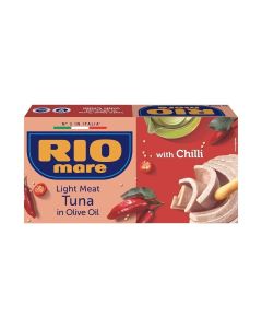 Rio Mare Solid Light Tuna Meat In Extra Virgin Olive Oil With Chilli- 2X160gms
