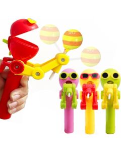 HDLNKAK 4 Pcs Robot Lollipop Holder for Kids Easter Lollipop Case Creative PresstoStore Toy Fun Gift for Toddlers Over 3 Years Old
