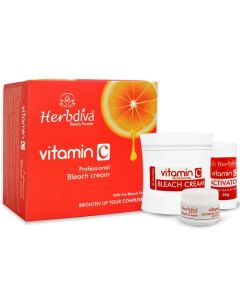 Herbdiva Bleach Cream Vitamin C 290gm Brighten Up Your Complexion With Pre Bleach Cream Illuminating Complexion Enhancer with Natural Botanicals Bleach Facial Hair Perfectly All SKin Type