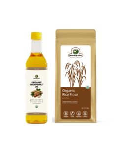 HG Organic Groundnut Oil + HG Organic Rice Flour ( 2 Pack )