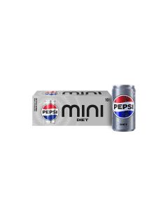 Diet Pepsi Soda 75 Ounce Mini Cans 10 Pack