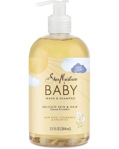 SheaMoisture, Baby Wash & Shampoo, Raw Shea, Chamomile & Argan Oil, 13 fl oz (384 ml)
