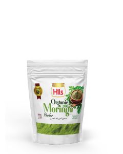 Hils Moringa Powder (200g) Organic Moringa Oleifera Leaf Powder - Gluten Free, Non-GMO Perfect for Smoothies, Drinks, Tea & Recipes Packed in Resealable Zip Lock Pouch