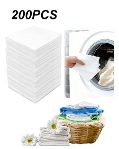 200 PCS Color Catcher Sheets Dye Trapper for Laundry to Prevent Color Bleeding,Allow Mixed Washes of Whites and Colors,Fragrance Free & Bleach Free Dye Grabber Sheets