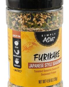 Simply Asia Furikake Japanese Style Seasoning - Toasted Sesame Seeds and Seaweed Flakes, 4.58 oz