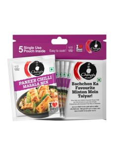 Ching's Secret Paneer Chilli Masala Mix, Easy To Cook Meal Kit, 100g, Pack of 5 Single Use Pouches