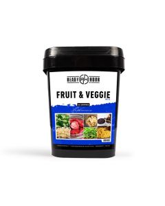 Ready Hour Fruit Veggie Mix NonPerishable FreezeDried Food 30Year Shelf Life Portable Emergency and Adventure Food Supply Durable Flood Safe Container 56 Servings