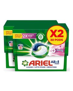 Ariel All-In-1 Capsules Downy Floral Breeze 2 x 15 Pods