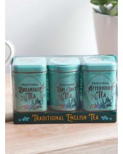 Set of Three Tins of Traditional English Loose Leaf Tea