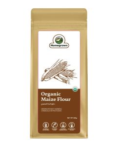 Homegrown Organic Maize Flour (Corn Flour/Makki Atta) 500 g – Gluten-Free / Ideal for Rotis, Baking & Everyday Cooking