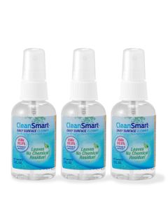 CleanSmart To Go Disinfectant Kills 999 of Viruses TSAApproved for Safe Travel 2 oz Bottle Pack of 3