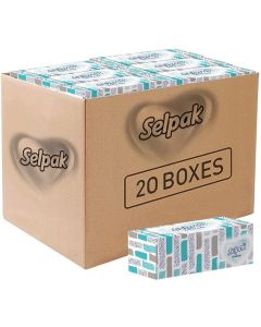 Selpak Comfort Boxed Facial Tissue 150 sheets 2 ply, Pack of 20