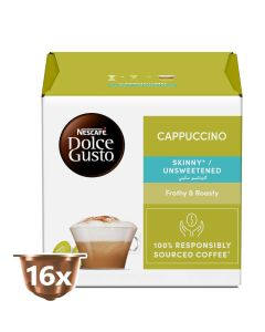 Cappuccino Skinny and Unsweetened 16 Coffee Capsules 161.6g