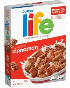 Quaker Life Multigrain Cereal with Cinnamon, 13 Ounce (Pack of 3)