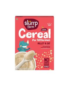 Slurrp Farm Millet & Oats Cereal Porridge Powder for Little Ones, No Added Sugar, 250g