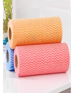 DHAVL Tissue Roll Reusable Towel Wipes 3 Ply Origami Paper Towels Tissue rolls for Cleaning Kitchen Surface floor and Packing napkins Washable cloth Non-Woven for Home & Kitchen(100pcs)