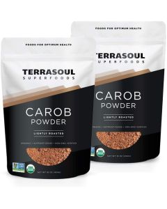 Terrasoul Superfoods Organic Carob Powder 2 Lbs 2 Pack Cocoa Powder Alternative High in Fiber