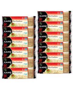 KaMe Rice Crackers Gluten Free And Non GMO Verified Wasabi Pack of 12