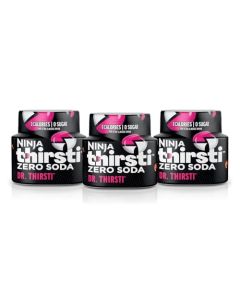 Ninja Thirsti Flavored Water Drops ZERO SODA Dr Thirsti Classic Soda Flavors Sparkling or Still Zero Calories Zero Sugar Makes 17 12oz drinks 3 Pack WCFDRPPAM