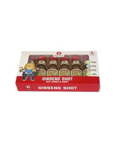 Ginseng with Ginger and Honey 100% Natural for Energy Shots 30ml Pack Of 6