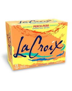 La Croix Sparkling Water PeachPear 12 Fl Oz pack of 12