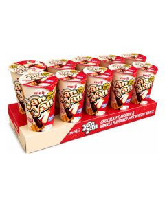 Yan Yan Biscuits With Chocolate and Vanilla Double Flavor Dips 44g Pack of 10