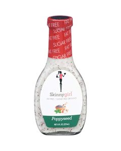 Skinnygirl Sugar Free Gluten Free Salad Dressing Poppyseed 8 Ounce