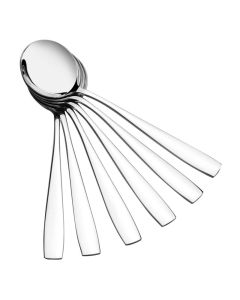 Obstnny Round Soup Spoon 12 Piece Stainless Steel Bouillon Spoon