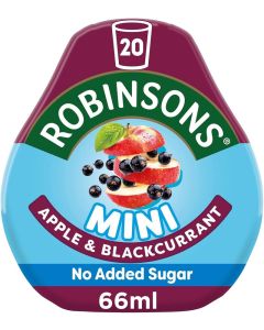 Robinsons Real Fruit Mini - Apple and Blackcurrant Concentrate, 66ml
