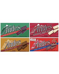Andes Thins 4 Pack Creme De Menthe Cherry Jubilee Toffee Crunch and Peppermint Crunch
