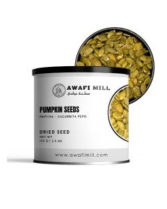 AWAFI MILL De-Shelled Pumpkin Seeds 100g (3.5 oz) / Raw & Hulled Pepitas / Buttery, Nutty Crunch / Perfect for Snacking, Baking & Toppings