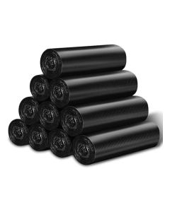 Houzi Black Garbage Bags, 20 Pack, 95x120cm, HDPE Leak-Proof, Tear-Resistant