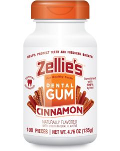 Zellie's Cinnamon Dental Gum - 100 Count Jar