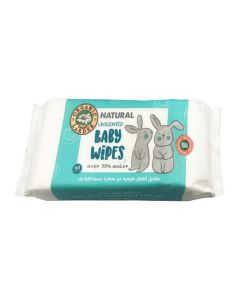 Natural Unscented Baby Wipes Over 99% Water Anti Bacterial 60Wipes