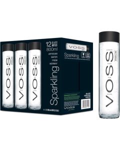 Voss Artesian Sparkling Water Glass 800ml x 12