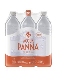 Acqua Panna Toscana Bottled Natural Mineral Water 1.5Litre x 6 Pieces