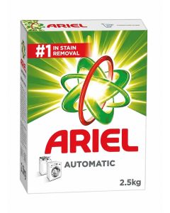 Ariel Automatic Laundry Detergent Powder, 2.5kg, Original, #1 in Stain Removal, Deep Cleaning for Front & Top Load Washing Machines
